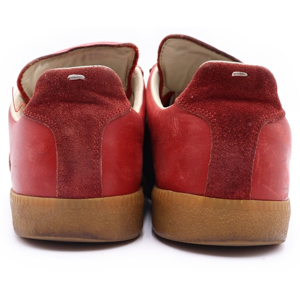 MM6 Maison Margiela(エムエムシックスメゾンマルジェラ) German Trainer ジャーマン トレーナー スエード ローカットスニーカー レッド