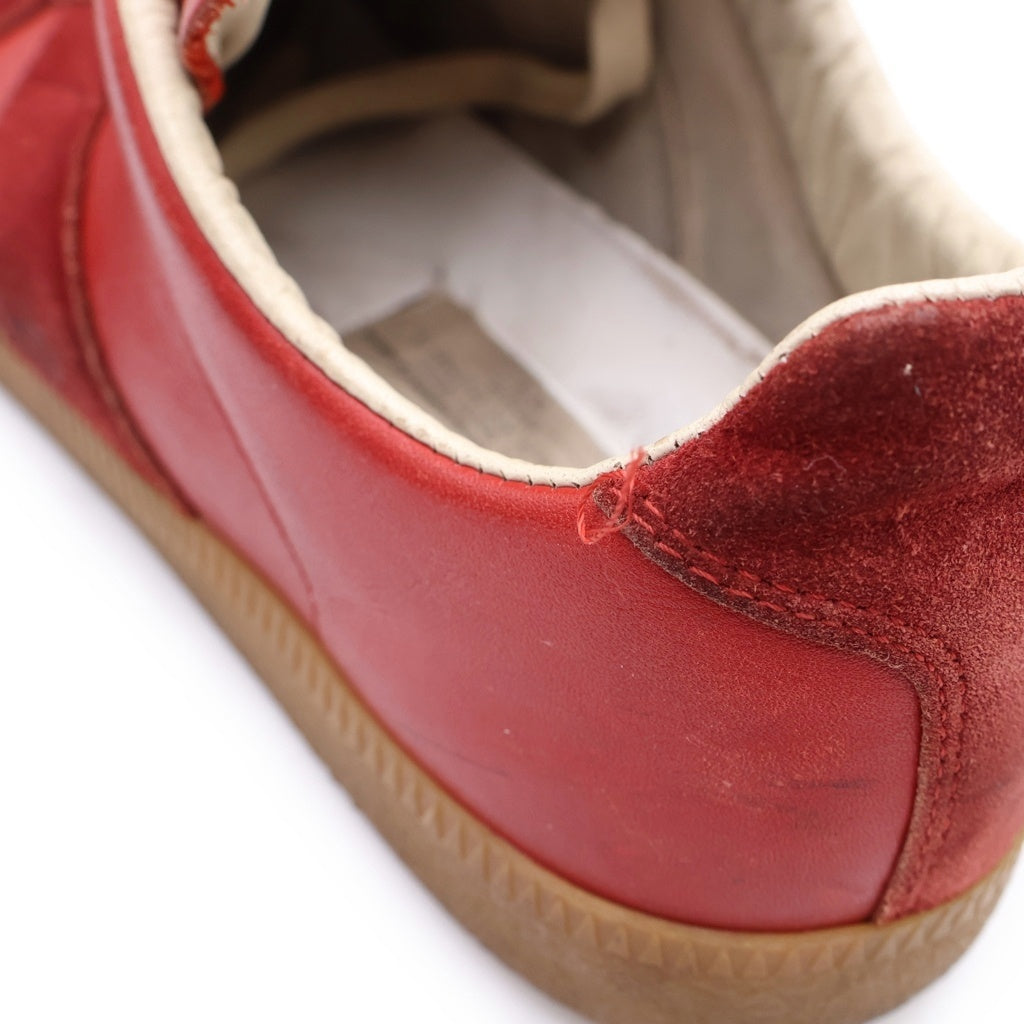MM6 Maison Margiela(エムエムシックスメゾンマルジェラ) German Trainer ジャーマン トレーナー スエード ローカットスニーカー レッド