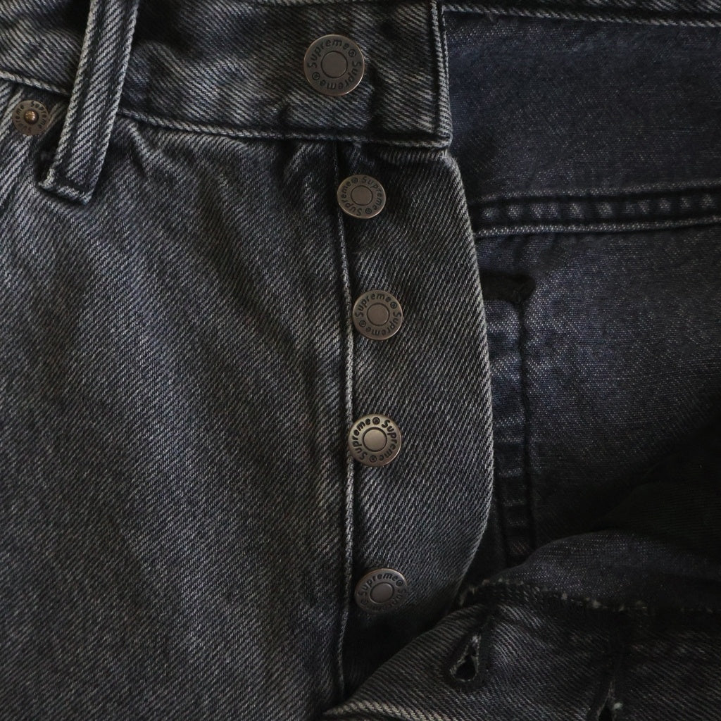 SUPREME(シュプリーム) 24SS Regular Jean スターワッペン レギュラー デニムパンツ ブラック