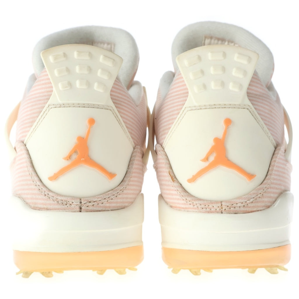 NIKE(ナイキ) Air Jordan 4 Golf エアジョーダン4 ゴルフ ハイカットスニーカー ピンク US9.5/27.5cm CZ2439-101