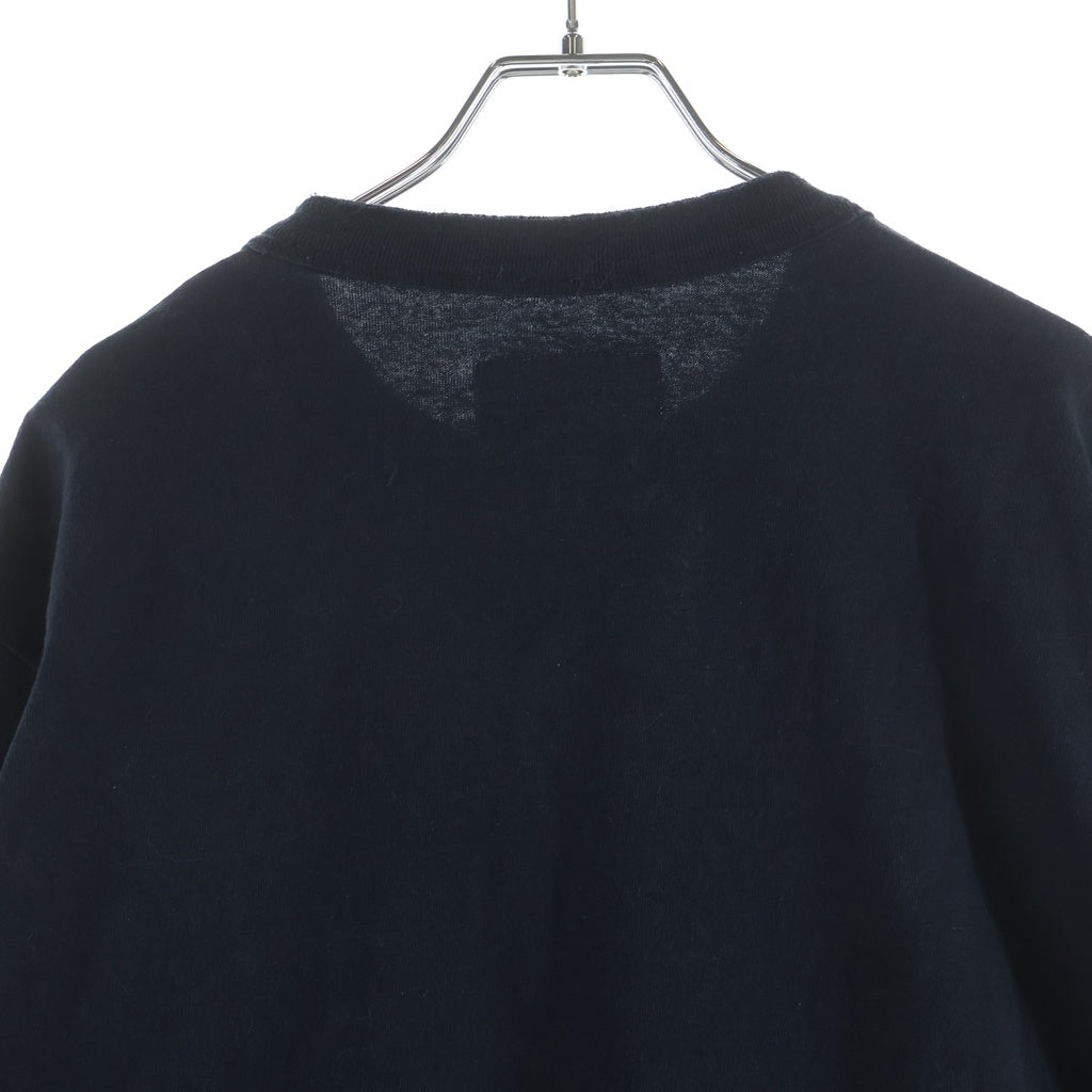 Sacai(サカイ) ナイロン切り替え長袖Tシャツ ネイビー/カーキ 22-02871M