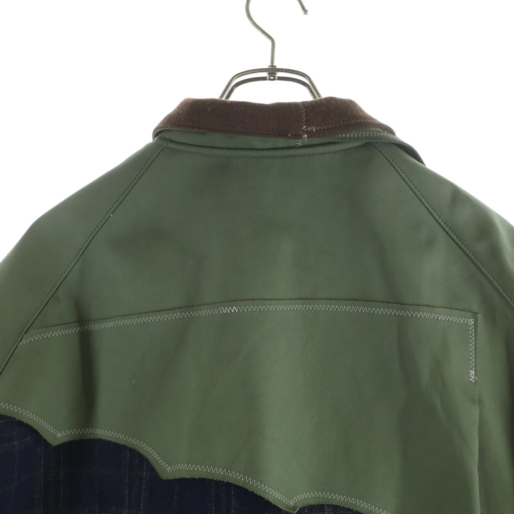 kolor(カラー) Coated Flannel Blouson コーティングフランネルブルゾン アウター カーキ
