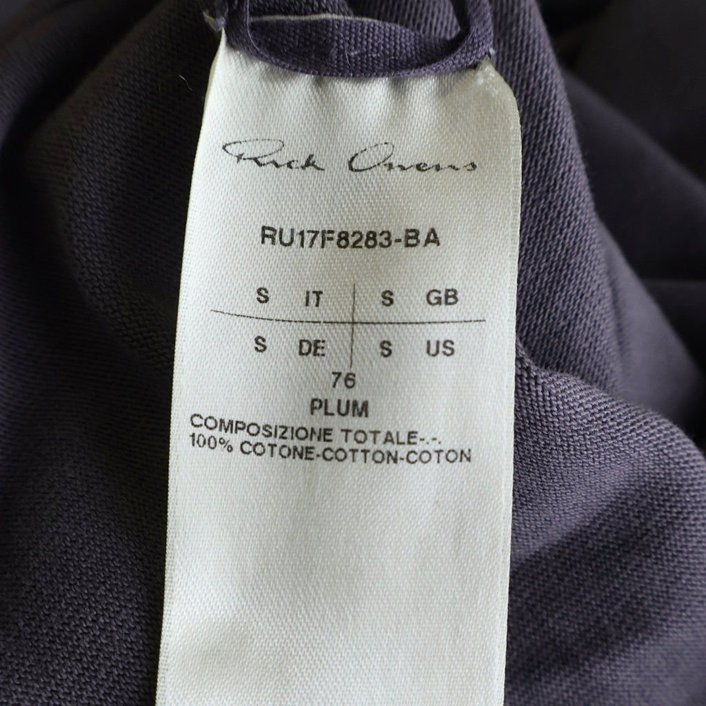 Rick Owens(リックオウエンス) 17AW Cotton Long Sleeved T-Shirt コットン長袖Tシャツ パープル RU17F8283