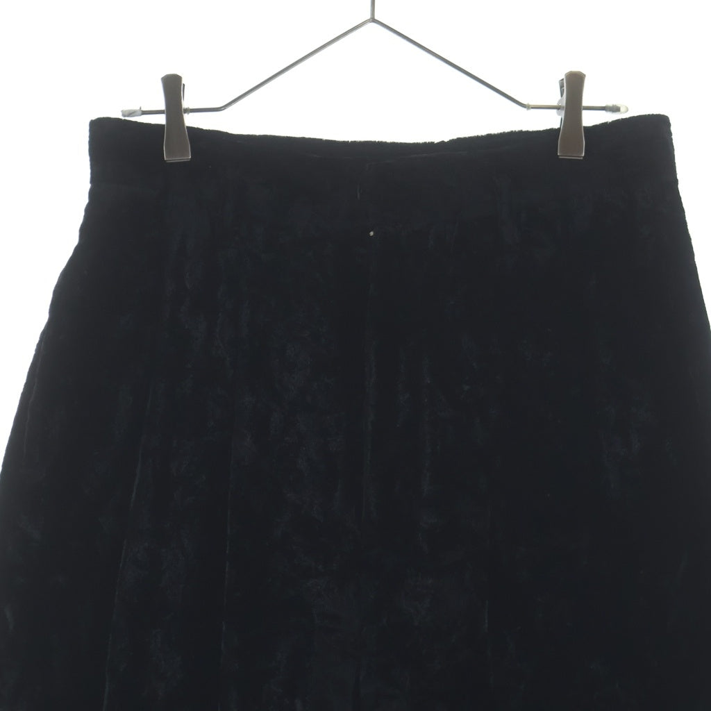 SHINYA KOZUKA(シンヤコズカ) 24AW DEAR BAGGY ディアー ベロア ジップアップ バギーパンツ ブラック 2302SK52