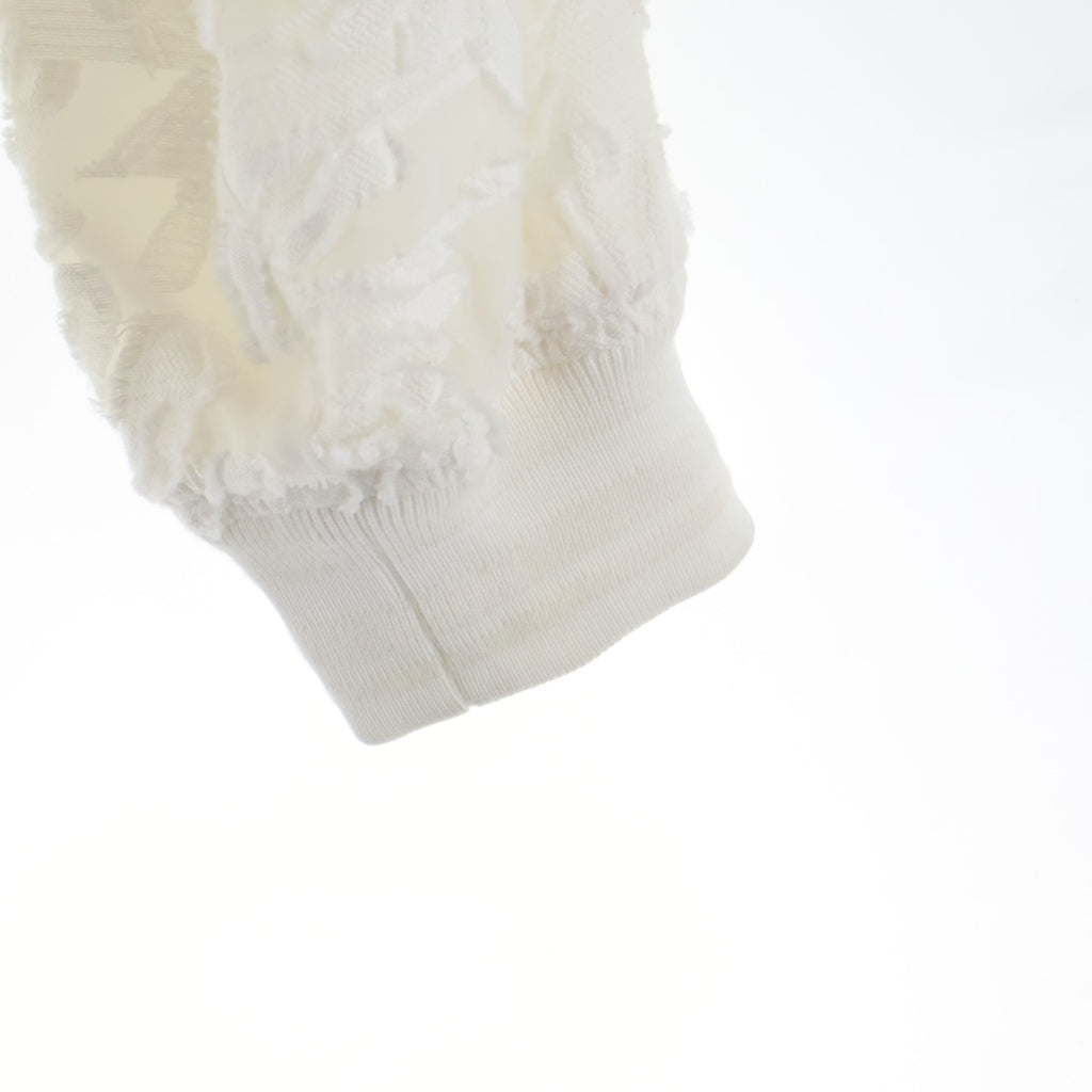 TAAKK(ターク) 24SS JACQUARD BLOSON ジャガードデザイン ジップアップ ジャケット ホワイト TA24SS-BL008