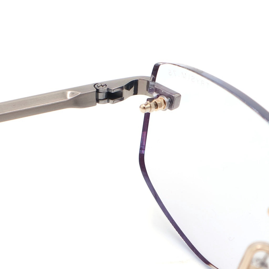 DITA(ディータ) 25SS TRYSIM75 ロゴデザイン リームレス サングラス 眼鏡 シルバー DTX182-A-03