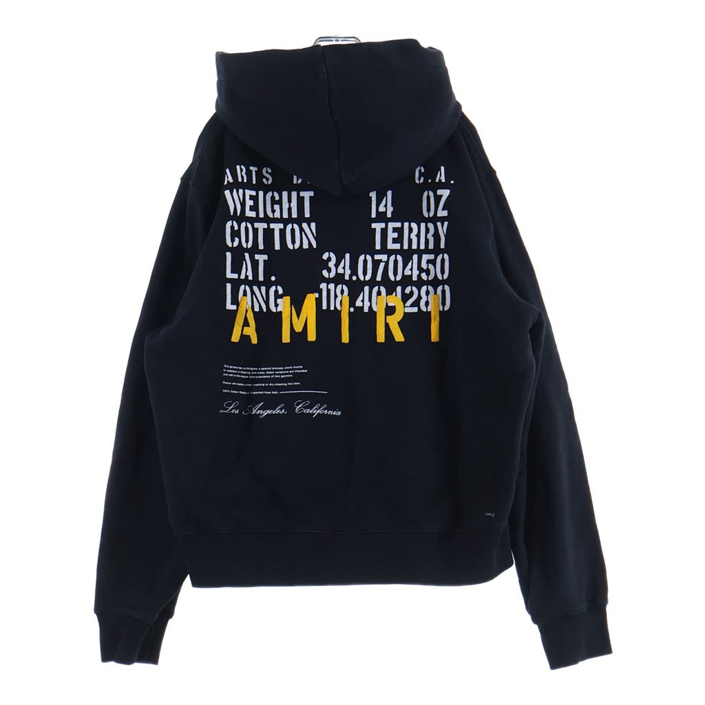 AMIRI(アミリ) プリント プルオーバーパーカー フーディー ブラック SR3GU0014SMRSTH0