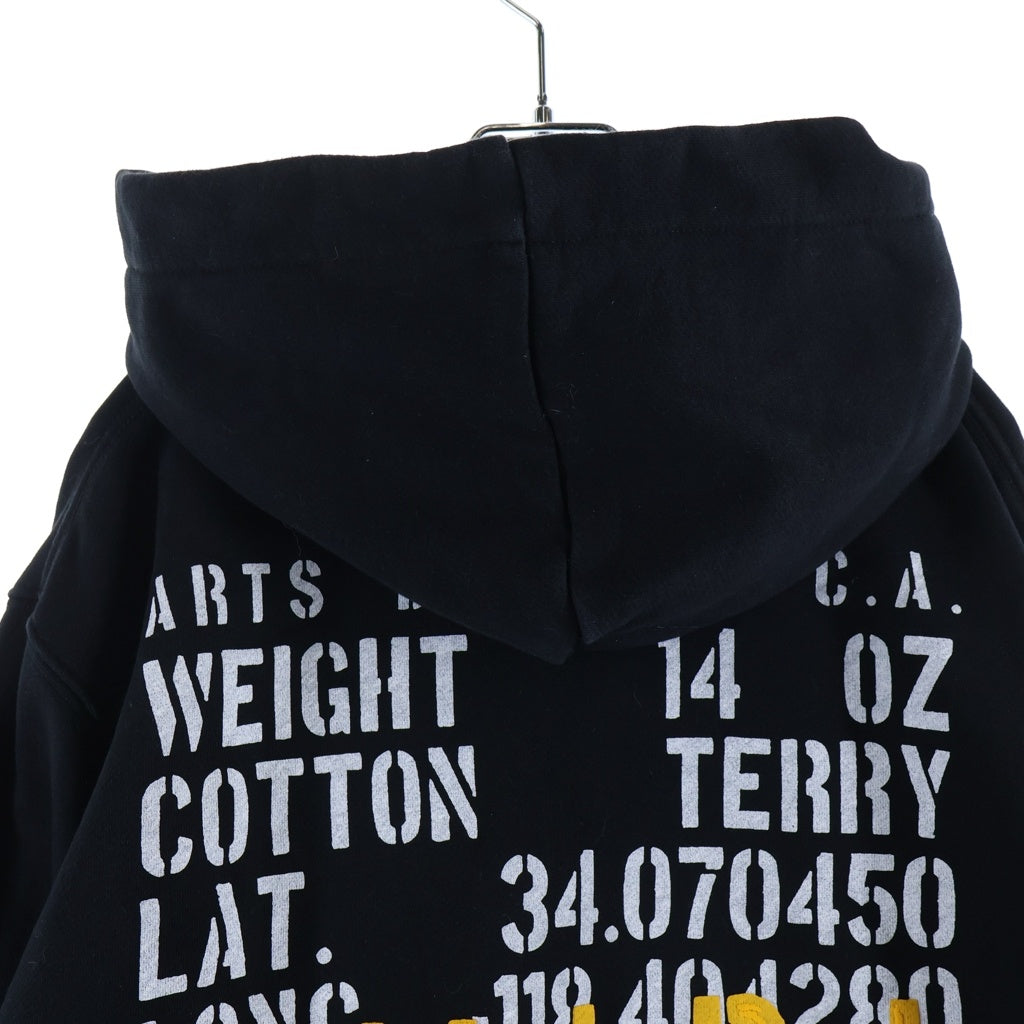 AMIRI(アミリ) プリント プルオーバーパーカー フーディー ブラック SR3GU0014SMRSTH0