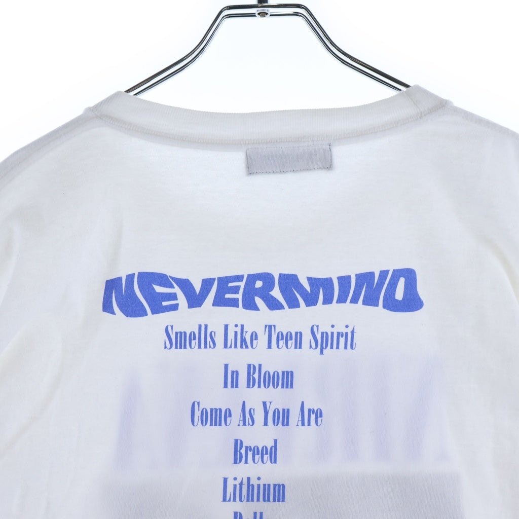 WIND AND SEA(ウィンダンシー) NIRVANA ニルヴァーナ プリント 半袖Tシャツ カットソー ホワイト WDS-O-NVN-25-Q4-02