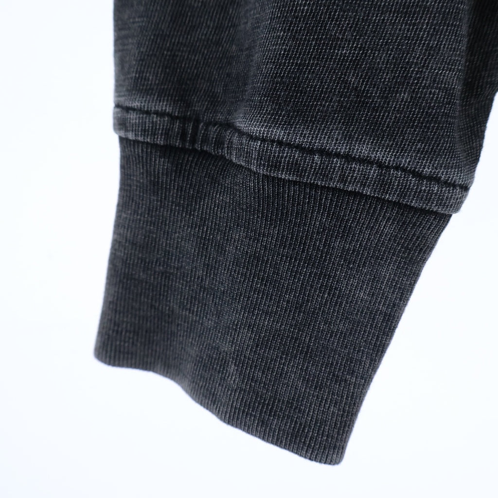 ALEXANDER WANG(アレキサンダーワン) ウォッシュ加工 ラメロゴ刺繍 長袖Tシャツ ロンT カットソー グレー