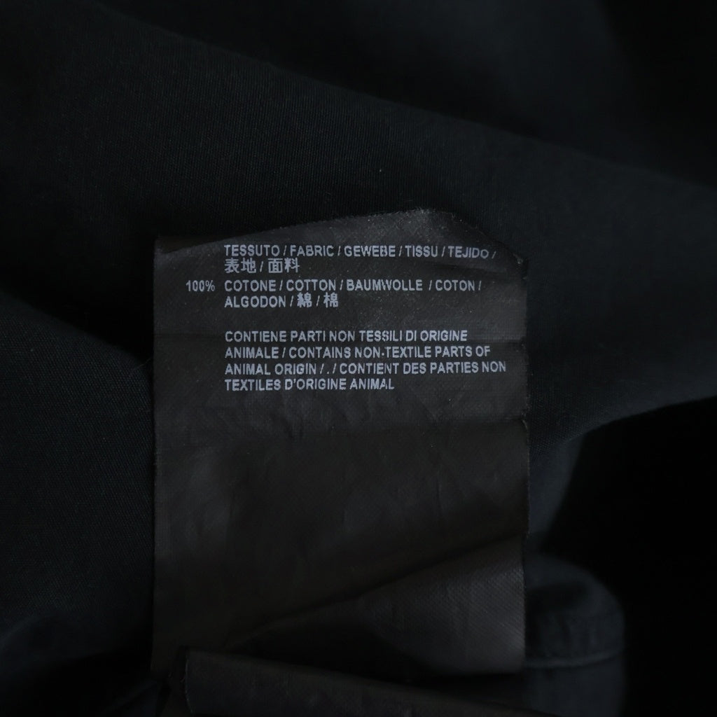 BALENCIAGA(バレンシアガ) 17AW フーデット ドローストリング 胸ポケット 長袖シャツ ブラック 485990 TCB10