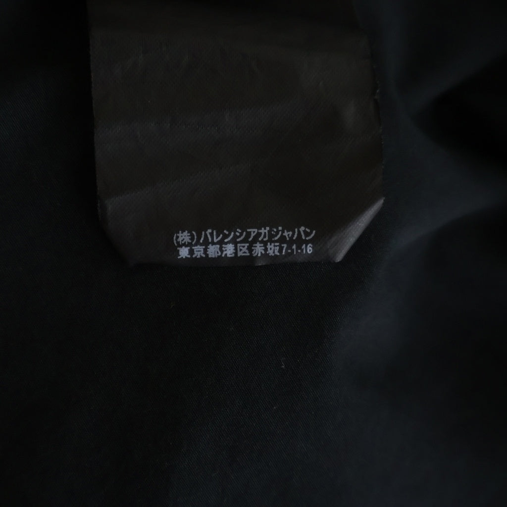 BALENCIAGA(バレンシアガ) 17AW フーデット ドローストリング 胸ポケット 長袖シャツ ブラック 485990 TCB10