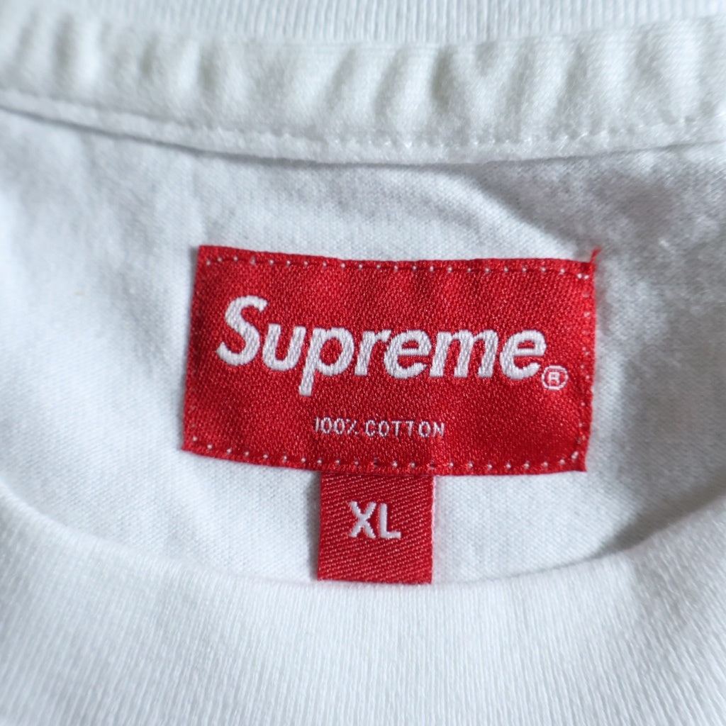 SUPREME(シュプリーム) 18AW ×PLAYBOY Pocket Tee プレイボーイ ポケット クルーネック カットソー 半袖Tシャツ ホワイト