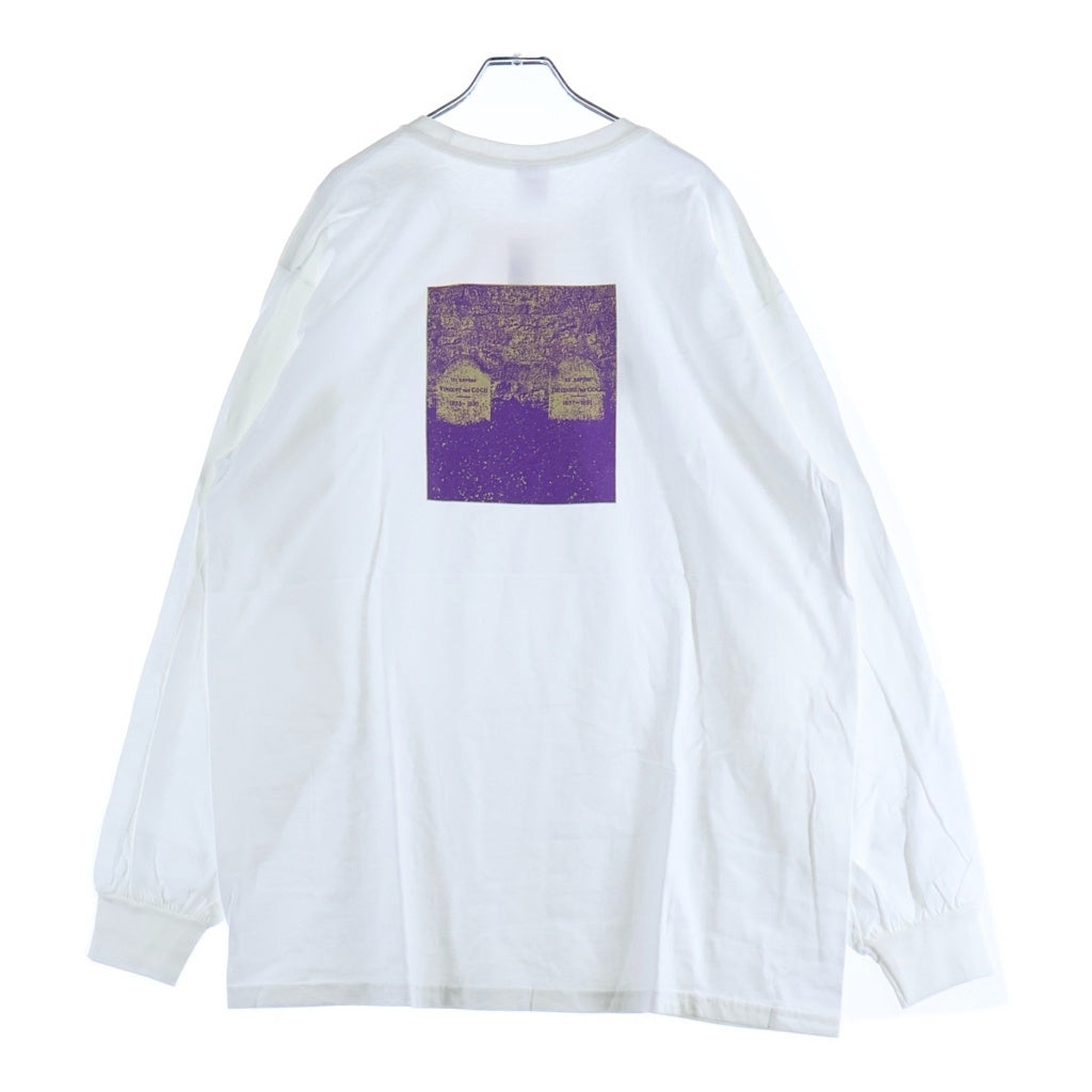 SUPREME(シュプリーム) 19SS The Real Shirt L/S Tee ザ リアル クルーネック カットソー 長袖Tシャツ ホワイト
