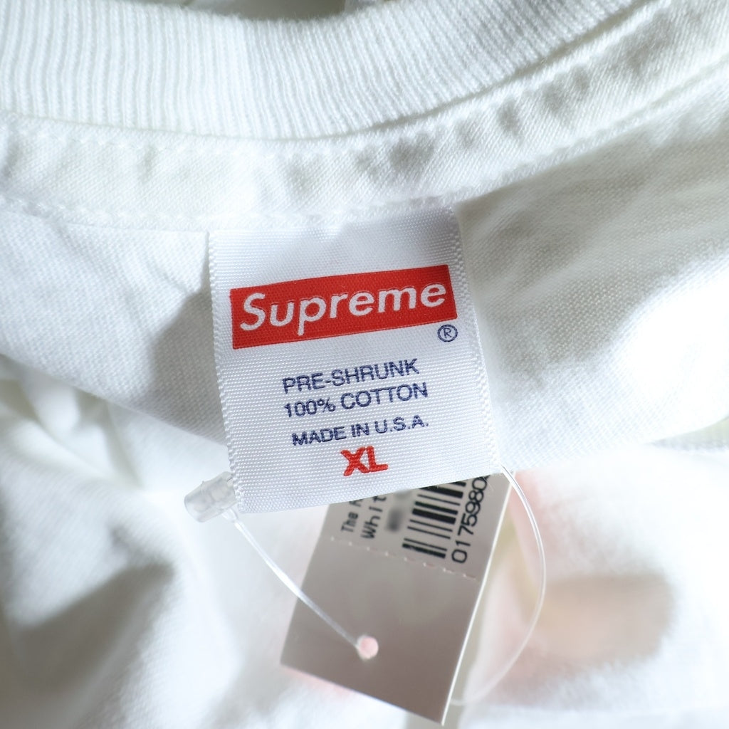 SUPREME(シュプリーム) 19SS The Real Shirt L/S Tee ザ リアル クルーネック カットソー 長袖Tシャツ ホワイト