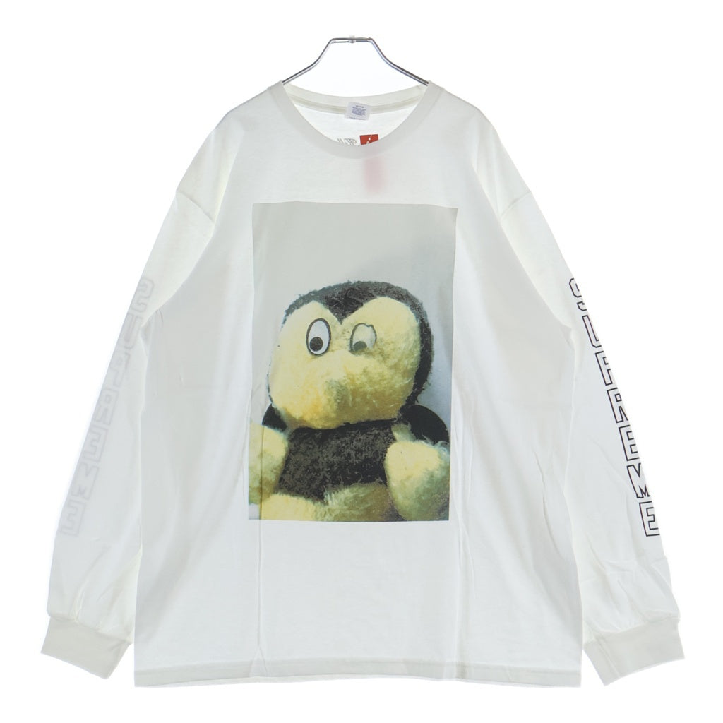 SUPREME(シュプリーム) 18AW ×Mike Kelley Ahh Youth マイク ケリー アァー ユース クルーネック カットソー 長袖Tシャツ ホワイト