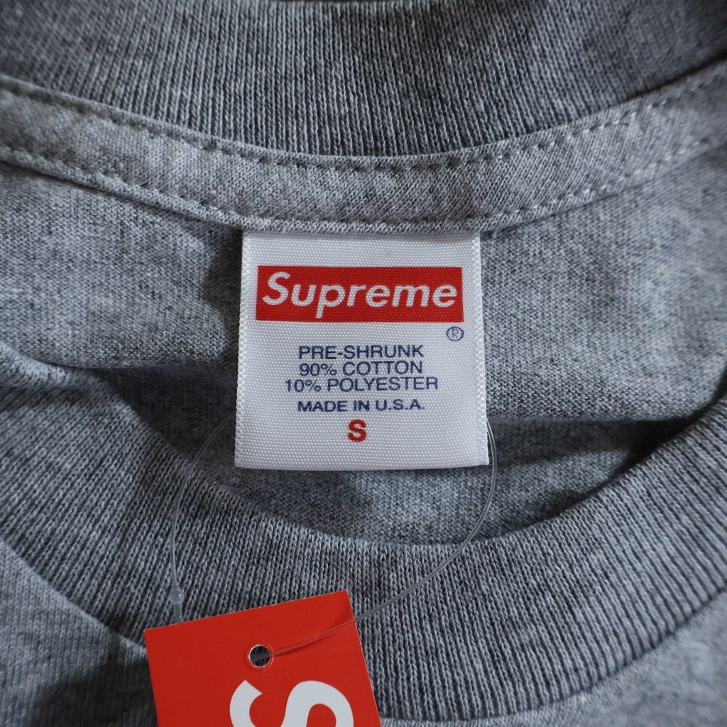SUPREME(シュプリーム) 18AW Paris Tee パリス クルーネック カットソー 長袖Tシャツ グレー