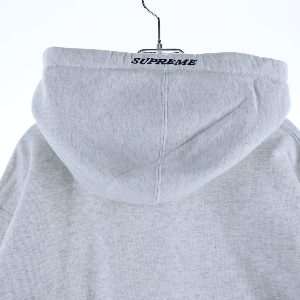 SUPREME(シュプリーム) 18AW Stripe Rib Hooded Sweat Shirt ストライプリブ フーデット スウェット パーカー グレー