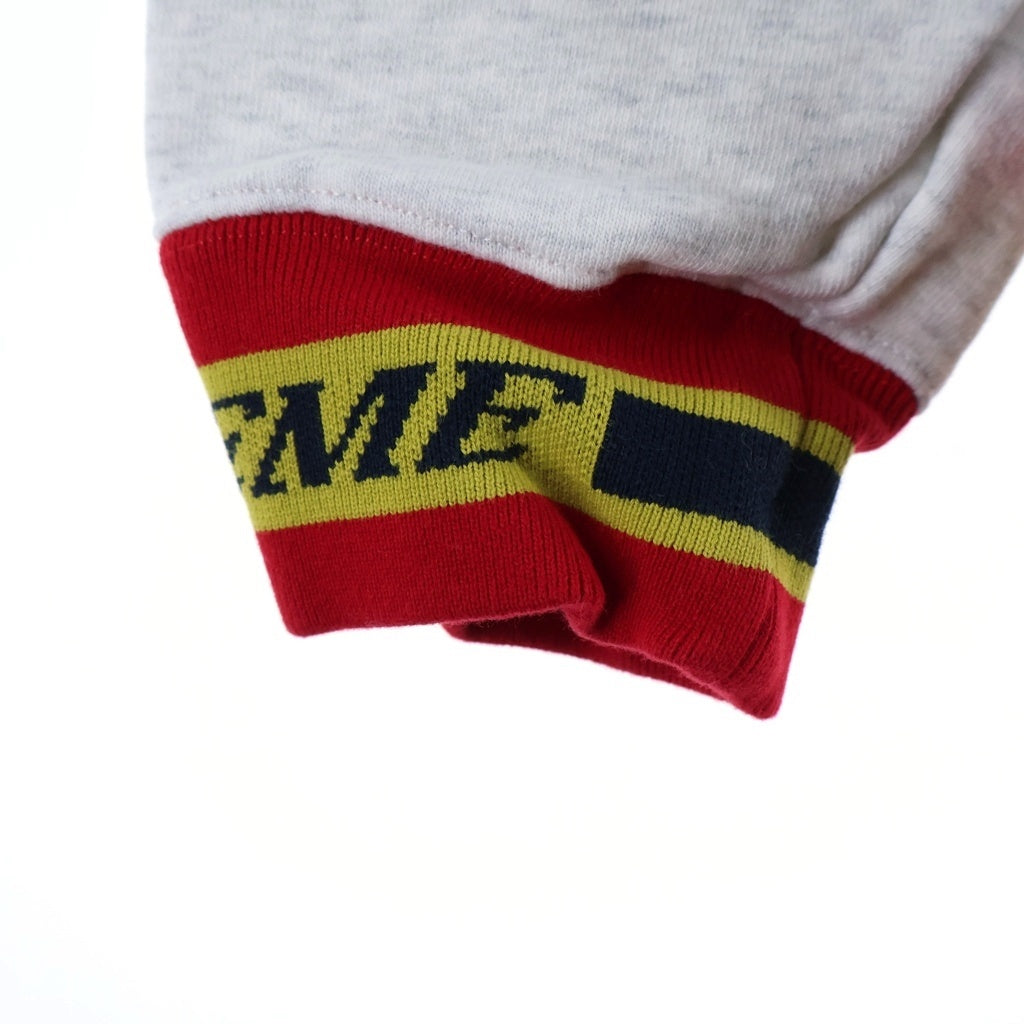 SUPREME(シュプリーム) 18AW Stripe Rib Hooded Sweat Shirt ストライプリブ フーデット スウェット パーカー グレー