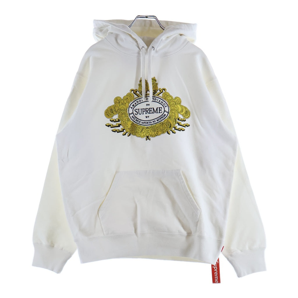 SUPREME シュプリーム 18AW Love or Hate Hooded Sweatshirt プルオーバーパーカー ホワイト SUPREME(シュプリーム) 18AW Love or Hate Hooded Sweatshirt