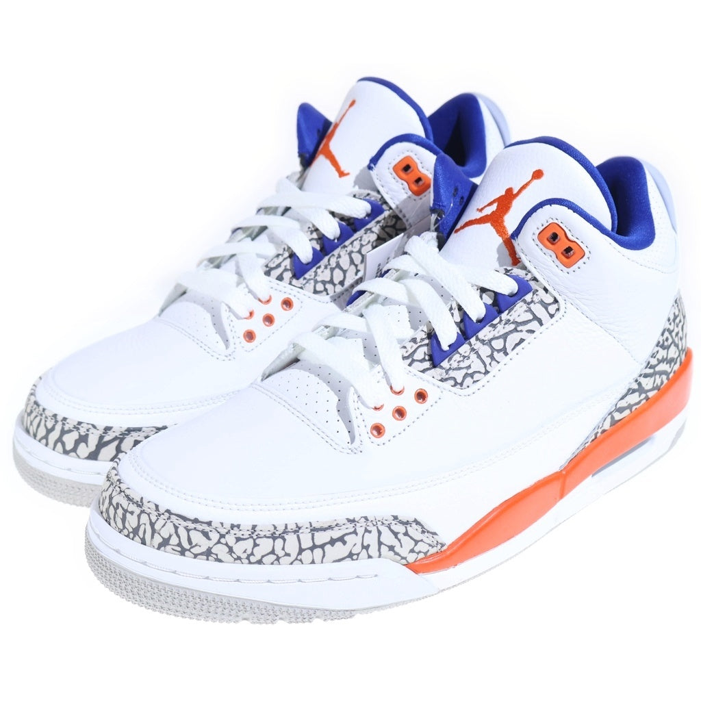 NIKE(ナイキ) AIR JORDAN3 RETRO KINCKS エアジョーダン3 レトロ ニックス ミッドカットスニーカー ホワイト US9.5/27.5cm 136064-148
