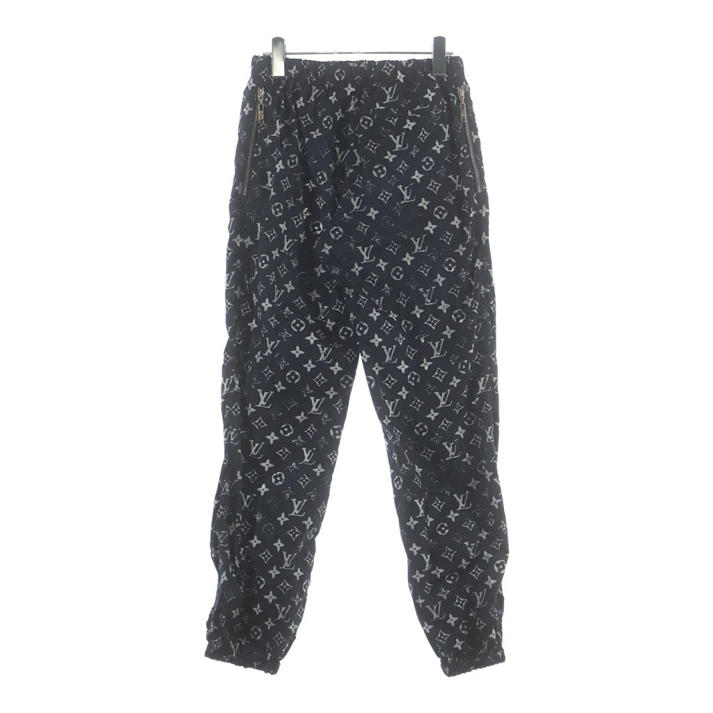 LOUIS VUITTON(ルイヴィトン) モノグラム ステンシルエフェクト ナイロンパンツ ブラック FIPA11DFU