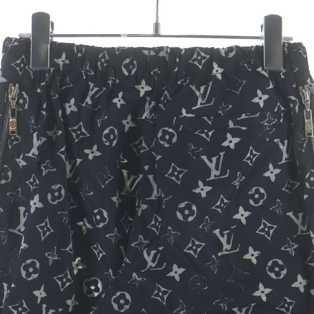 LOUIS VUITTON(ルイヴィトン) モノグラム ステンシルエフェクト ナイロンパンツ ブラック FIPA11DFU