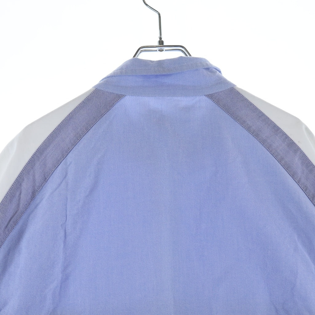 KITH(キス) 22SS Mixed Oxford Linden Retro Track Jacket Prestig ミックスオックスフォードリンデンレトロトラックジャケットプレステージ ブルー KHM010124