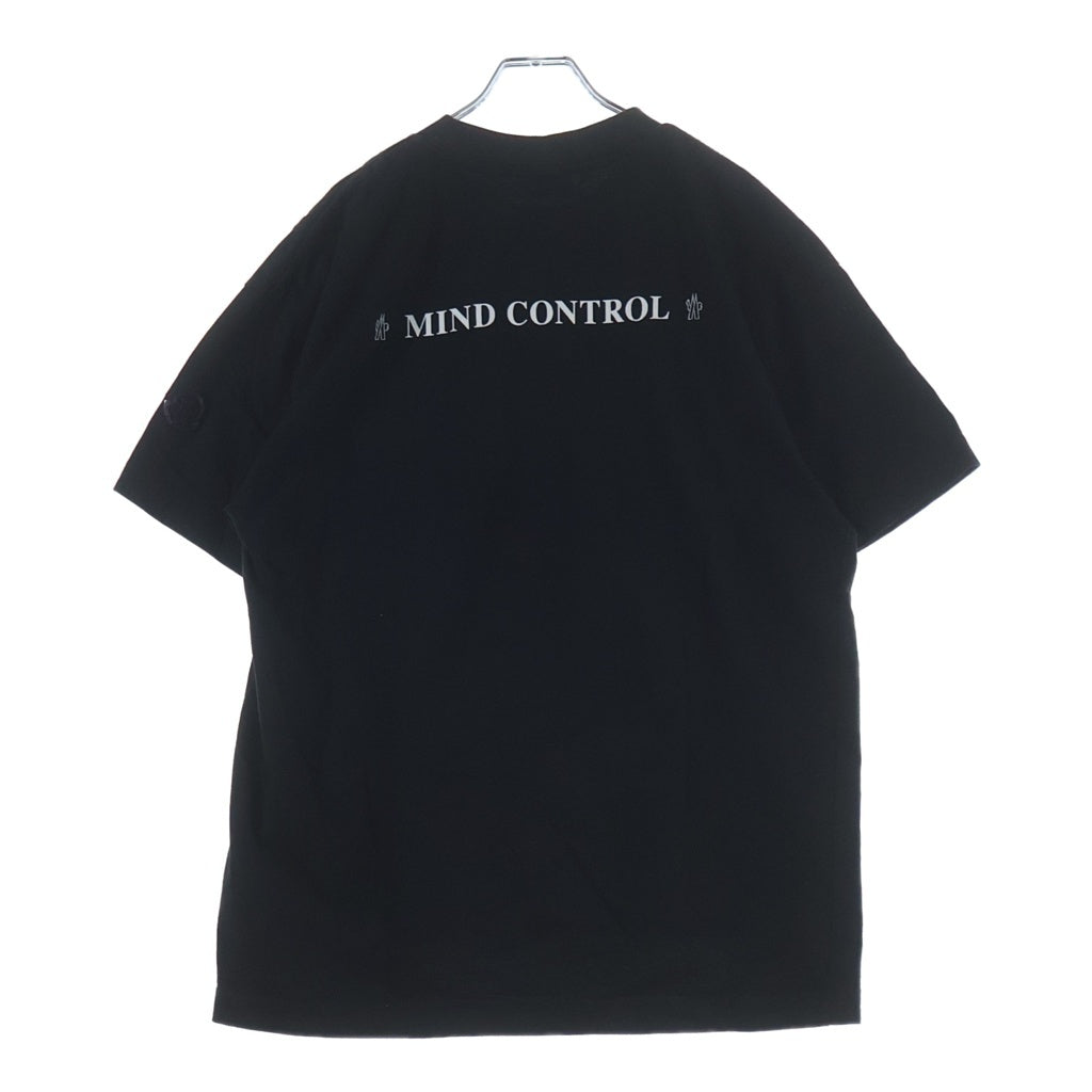 MONCLER(モンクレール) ×Palm Angels MAGLIA GIROCOLLO パームエンジェルス マグリア ロゴワッペン クルーネック カットソー 半袖Tシャツ ブラック E209L8000450