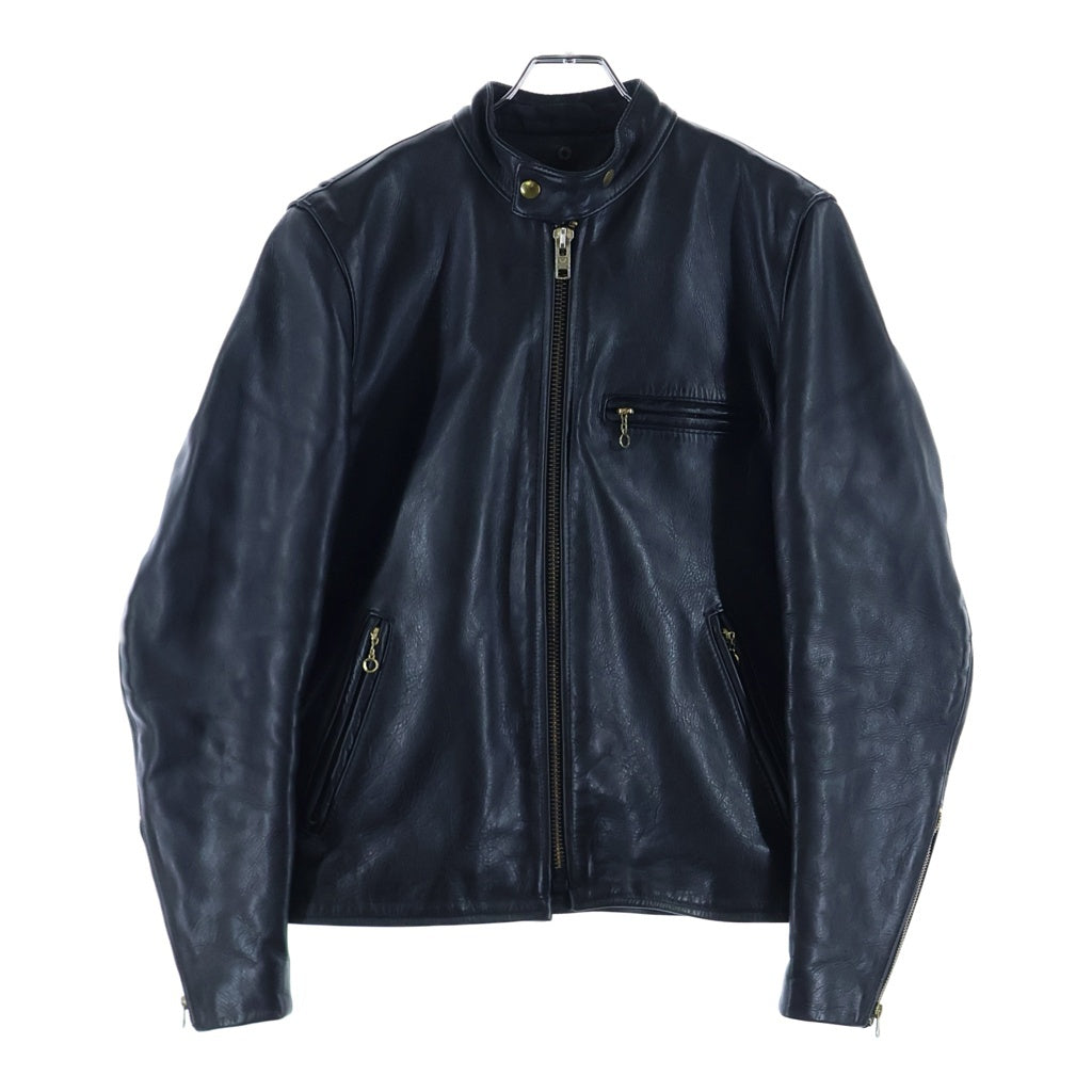 VANSON(バンソン) USA製 Single Rider Jacketシングルライダースレザージャケット ブラック