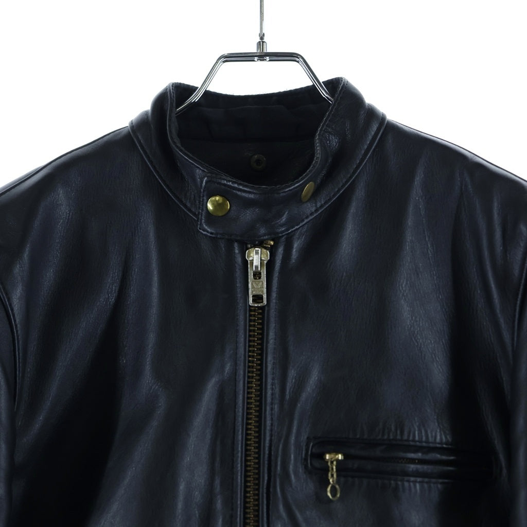 VANSON(バンソン) USA製 Single Rider Jacketシングルライダースレザージャケット ブラック