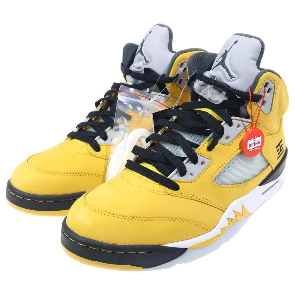 NIKE(ナイキ) AIR JORDAN 5 RETRO T23 エアジョーダン5 ハイカットスニーカー US10/28cm イエロー IO3372-700