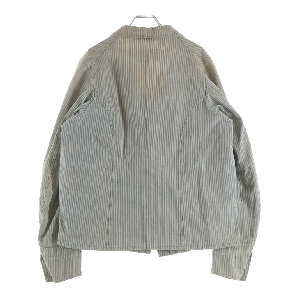 Maison Martin Margiela(メゾンマルタンマルジェラ) 21SS Cotton Striped Tailored Jacket コットンストライプテーラードジャケット ホワイト S50BN0465