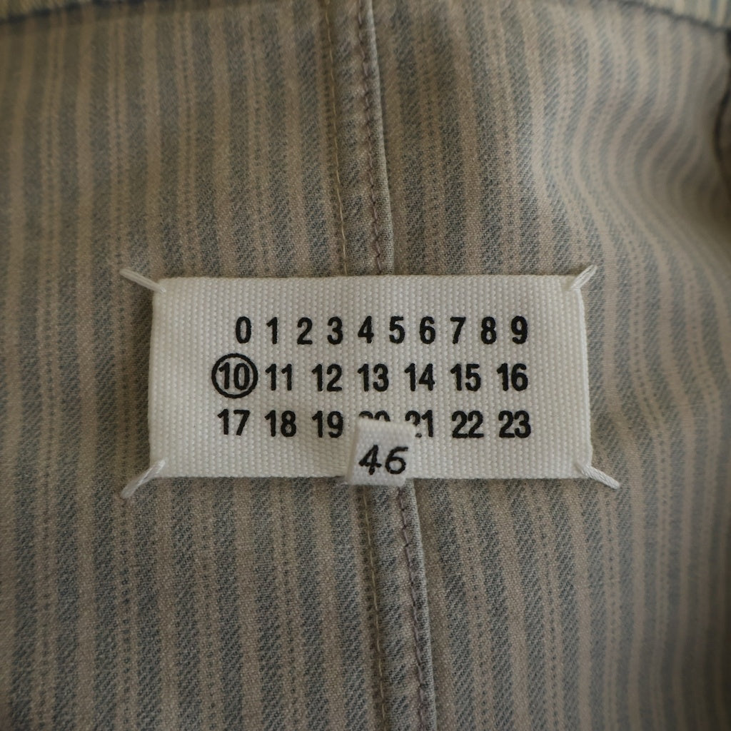 Maison Martin Margiela(メゾンマルタンマルジェラ) 21SS Cotton Striped Tailored Jacket コットンストライプテーラードジャケット ホワイト S50BN0465