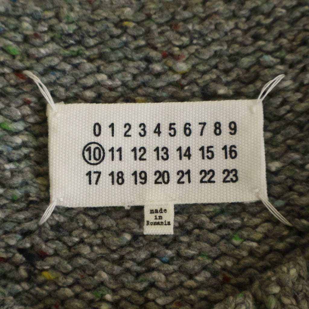 Maison Margiela(メゾンマルジェラ) 19AW デストロイ加工 クルーネックニット セーター グレー S50GP0176