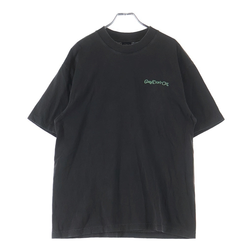 Girls Don't Cry(ガールズドントクライ) 24SS GDC Angel Logo S/S T-Shirt エンジェルプリント 半袖Tシャツ カットー ブラック