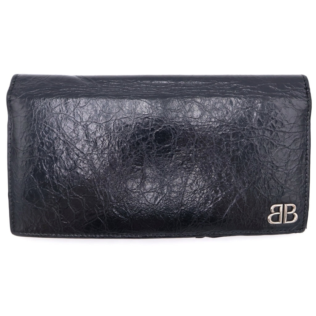 BALENCIAGA(バレンシアガ) Vertical Monaco Wallet バーティカルモナコ ウォレット 財布 ブラック 8022132AAS61000