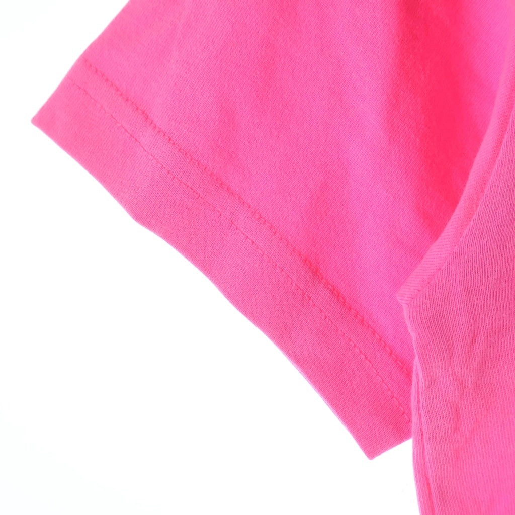 BALENCIAGA(バレンシアガ) キャンペーンロゴデザイン クルーネック カットソー 半袖Tシャツ レディース ピンク