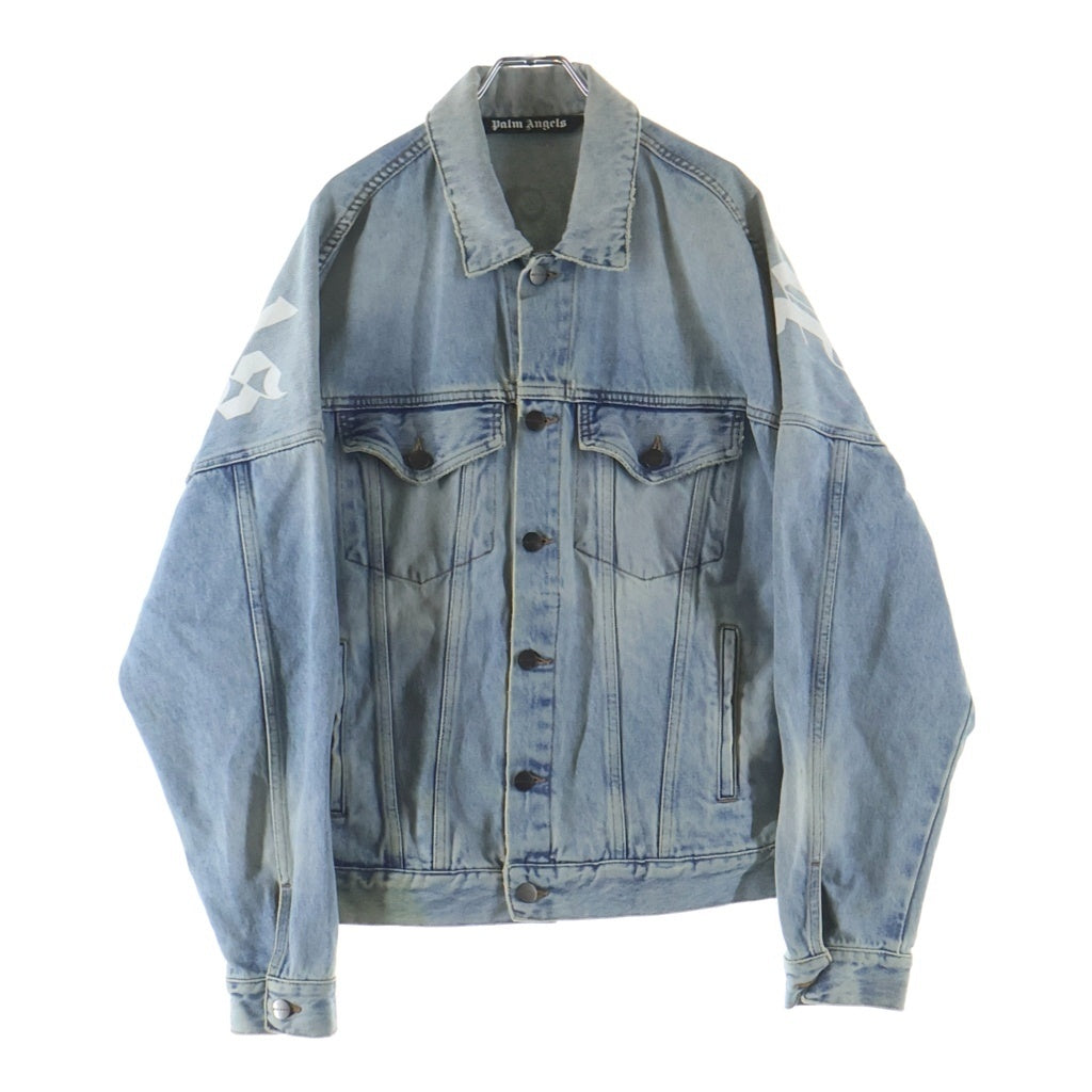 Palm Angels パームエンジェルス Gジャン デニムジャケット XXL Palm Angels(パームエンジェルス) バックロゴデザイン マルチポケット