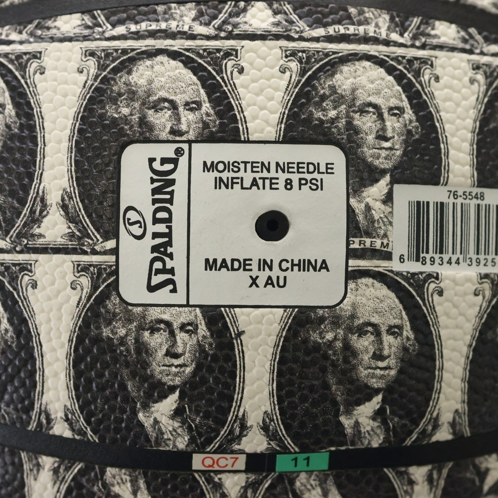 SUPREME(シュプリーム) 20AW Spalding Washington Basketball 総柄デザイン バスケットボール ブラック/ホワイト