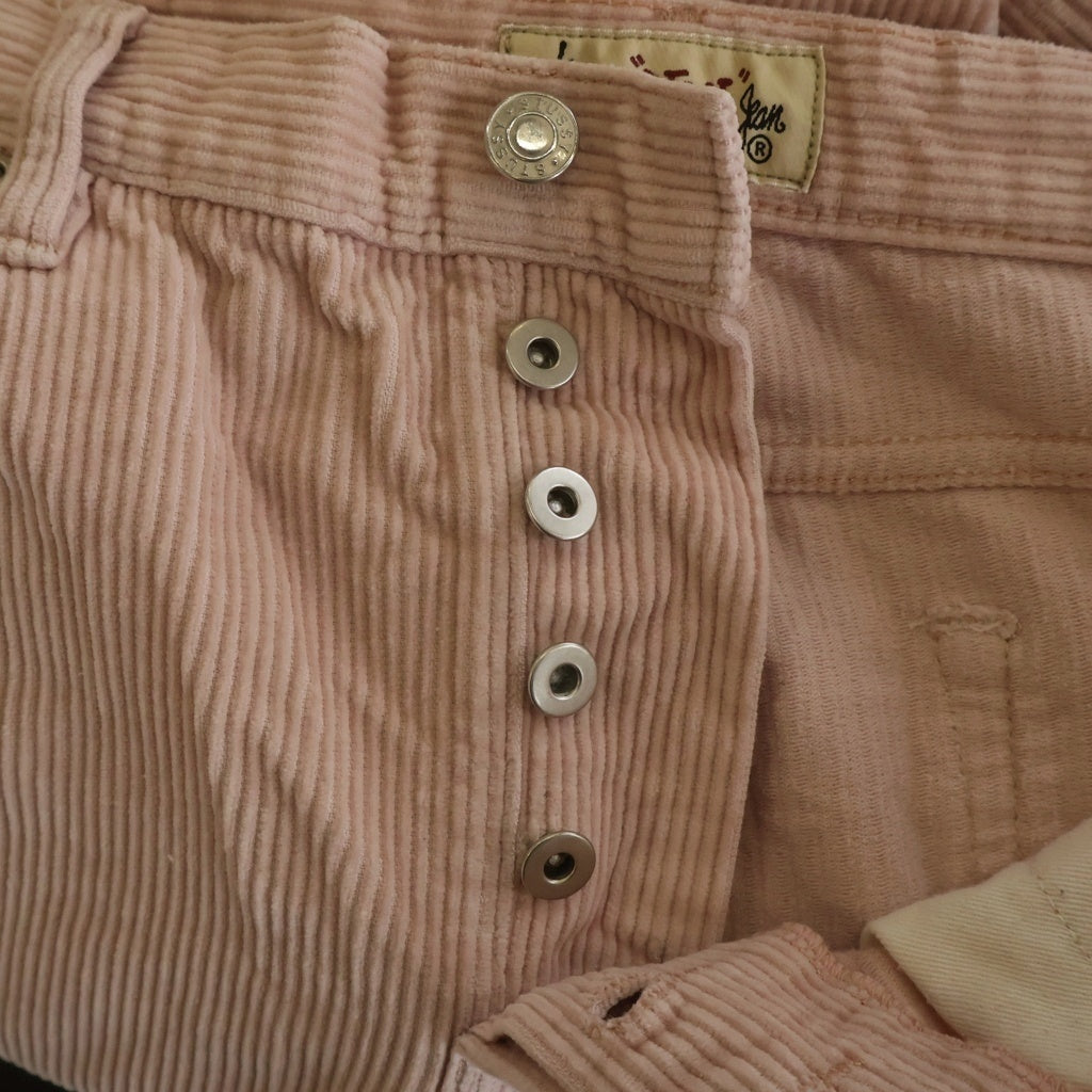 STUSSY(ステューシー) Corduroy Big Ol' Jeans コーデュロイ ストレッチパンツ ピンク