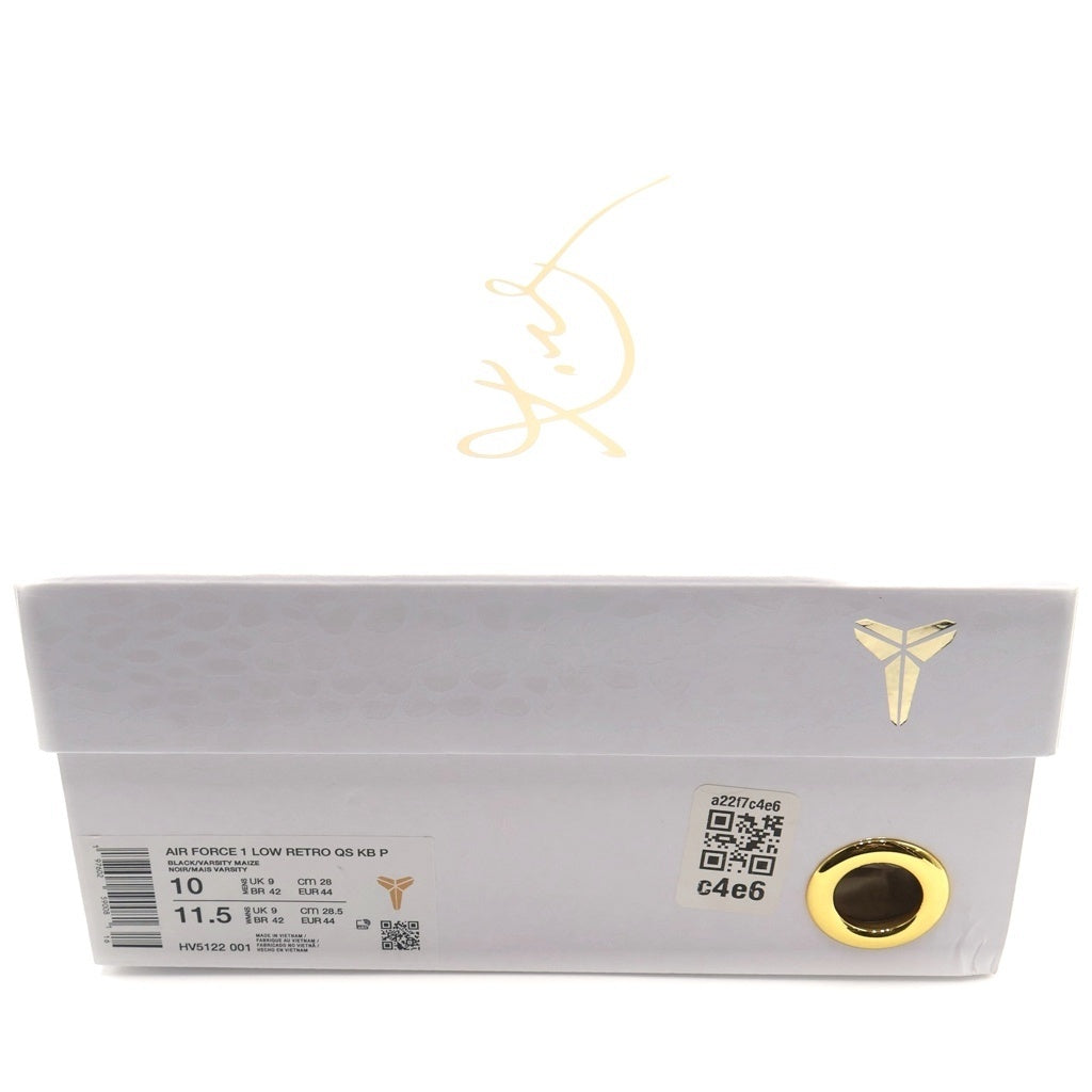 NIKE(ナイキ) ×Kobe Bryant Air Force 1 Low ×コービー・ブライアント エアフォース1 ローカットスニーカー ブラック US10/28.0cm HV5122-001