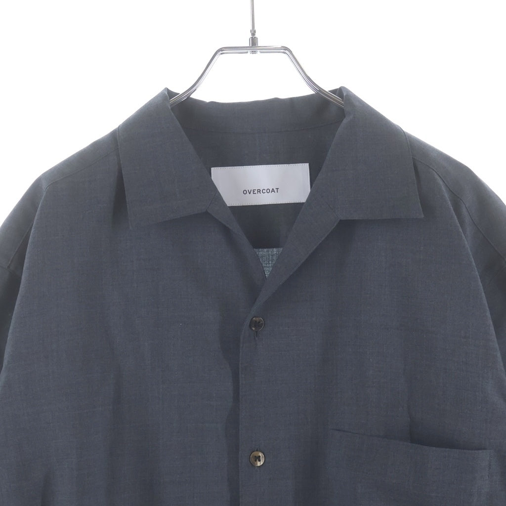 OVERCOAT(オーバーコート) LONG SLEEVE CAMP SHIRT ポケット付き コットン 長袖シャツ グレー S25T020-NKWS