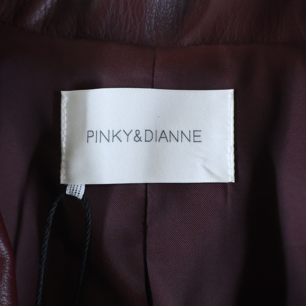 PINKY&DIANNE(ピンキーアンドダイアン) フェイクレザージャケット レディース アウター レッド 031-5255003