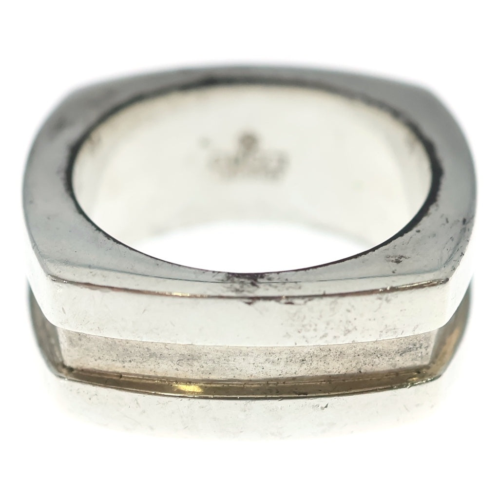 GUCCI(グッチ) G Square Grooved Ring ジースクエア グローブドリング シルバー レディース