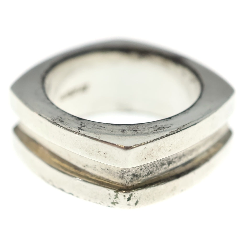 GUCCI(グッチ) G Square Grooved Ring ジースクエア グローブドリング シルバー レディース