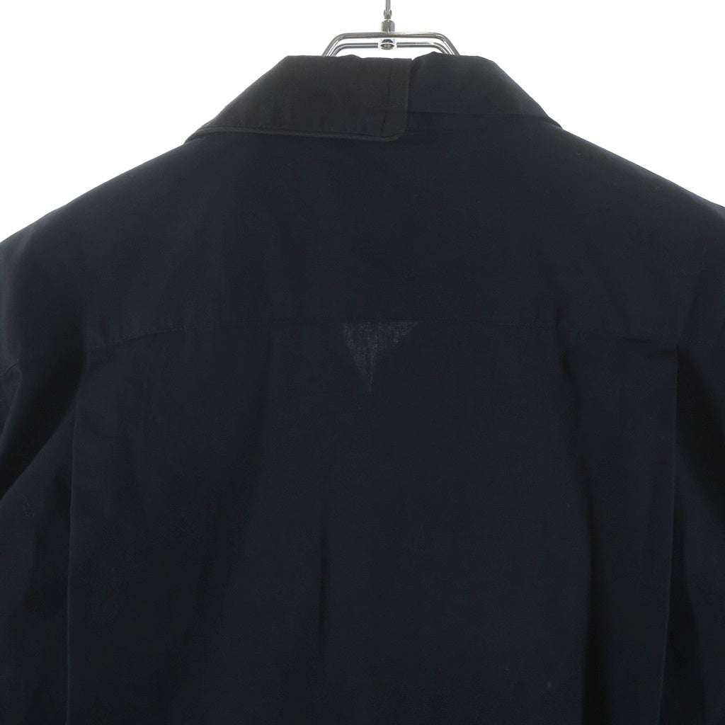 Sacai(サカイ) Cotton Short Sleeved Shirt コットン半袖シャツ ブラック 21-02495M