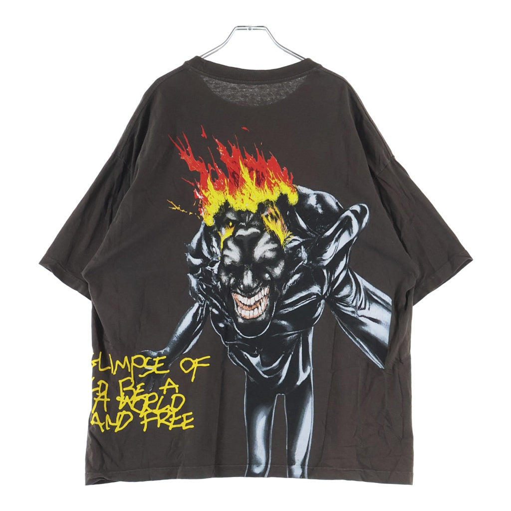 TRAVIS SCOTT(トラヴィススコット) ユートピア 半袖プリントTシャツ カットソーブラウン