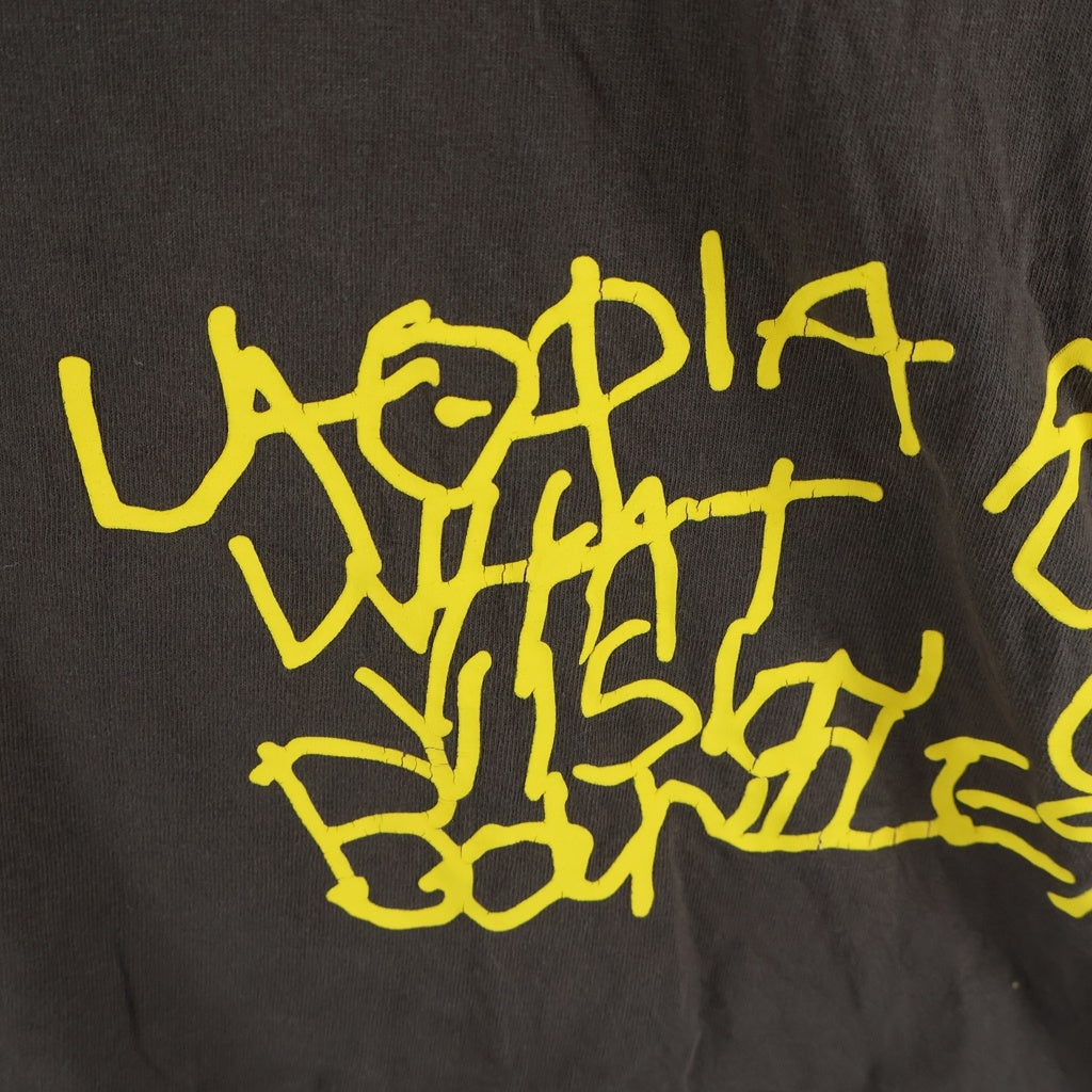 TRAVIS SCOTT(トラヴィススコット) ユートピア 半袖プリントTシャツ カットソーブラウン