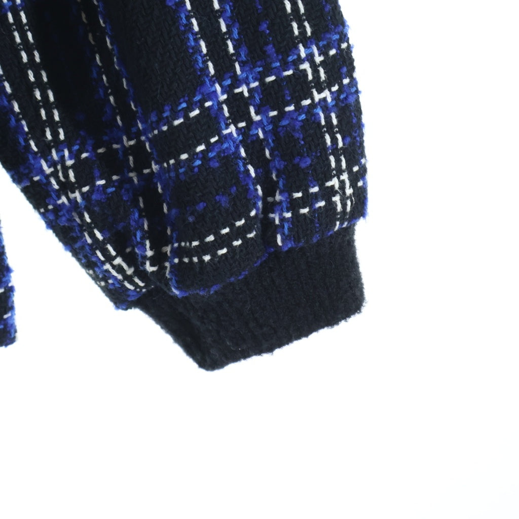 MSGM(エムエスジーエム) Checked Cardigan チェック柄カーディガン ブルー/ブラック レディース 3741MDG20 247628 99